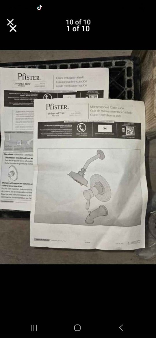 Universal Single-Handle Transitional Tub and Shower Faucet Trim Kit in Tuscan Bronze (Valve Not Incl