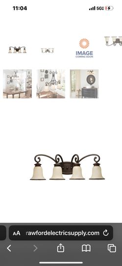 Sea Gull Lighting 44147-814 4-Light Misted Bronze Bath Bar Lighting Fixture