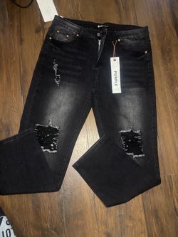 Purple jeans