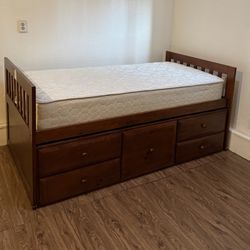 Twin Size Bed - Storage 