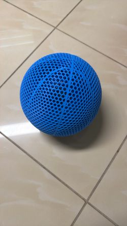 Blue 3D Printed Basketball