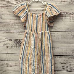 Roxy girls striped dress size 7/8