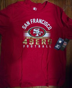 Brand New Men's San Francisco 49ers Starter T shirt -2XL
