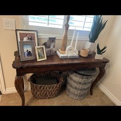 Wood Side Table 