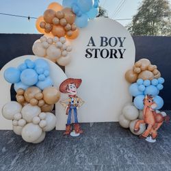  Balloon Backdrop A Boy Story Toy Story Balloons