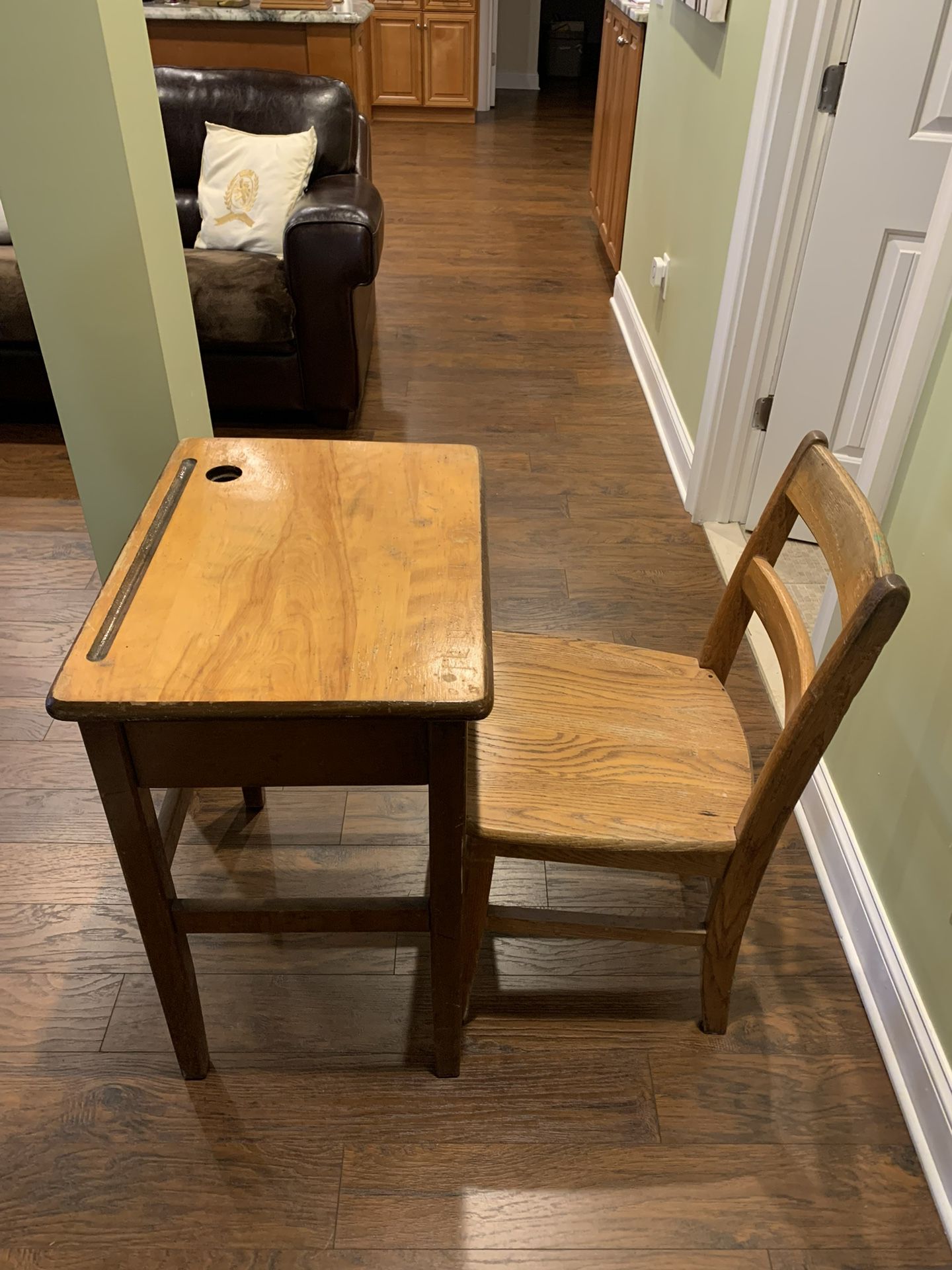 Vintage School Desk With Matching Chair