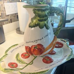 Pitcher And Serving Tray