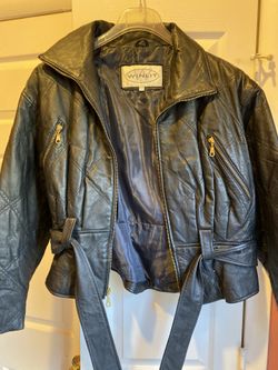 Women’s Leather Biker Style Jacket
