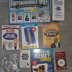 8 Brand New Family Games Still In Plastic