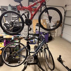 Vertical freestanding bike stand / 2-bike floor stand