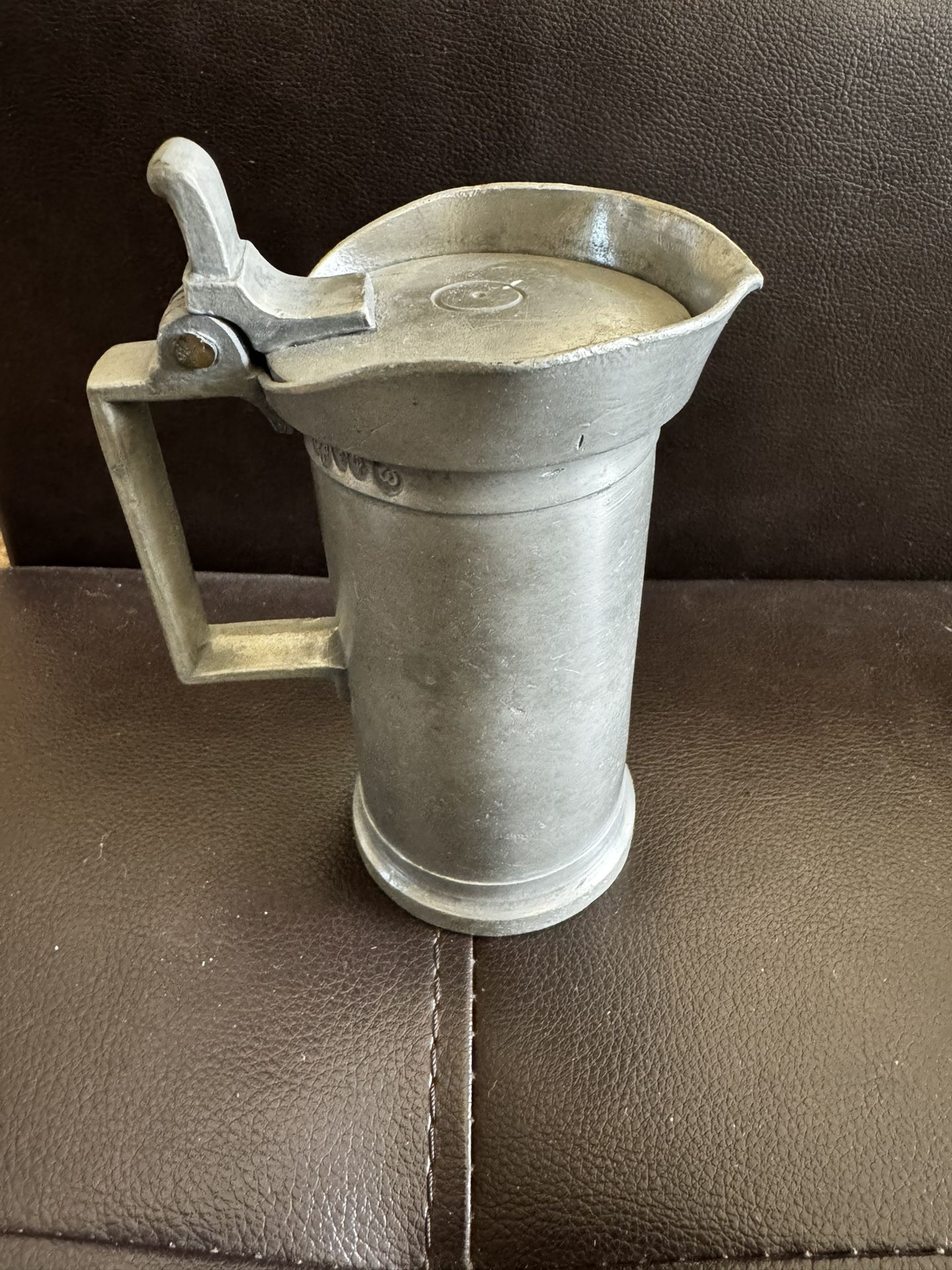 Antique Pewter Liter