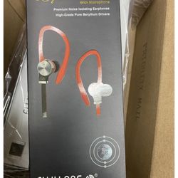 Fuji Labs Sonique SQ306 Premium PURE Titanium In-Ear Headphones with In-line Mic