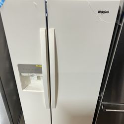Whirlpool 21 cu. ft. Side by Side Refrigerator in White