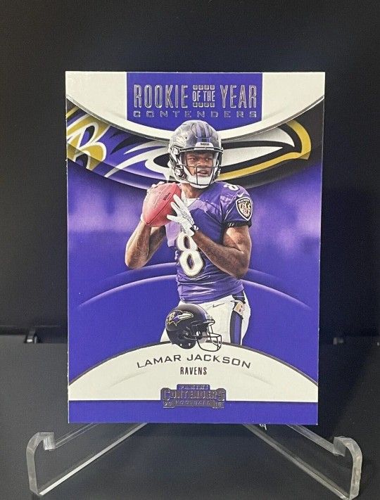 2018 Lamar Jackson Rookie Footbal Card