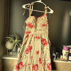 Floral Sixties Style Dress