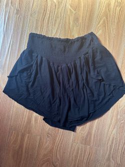 Earthbound Black Large Comfy Soft Boho Shorts Light Summer Clothes