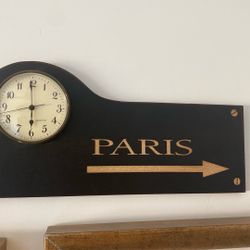New York Paris Decorative Wall Clock 