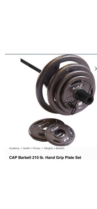 CAP Barbell 210 lb. Hand Grip Plate Set