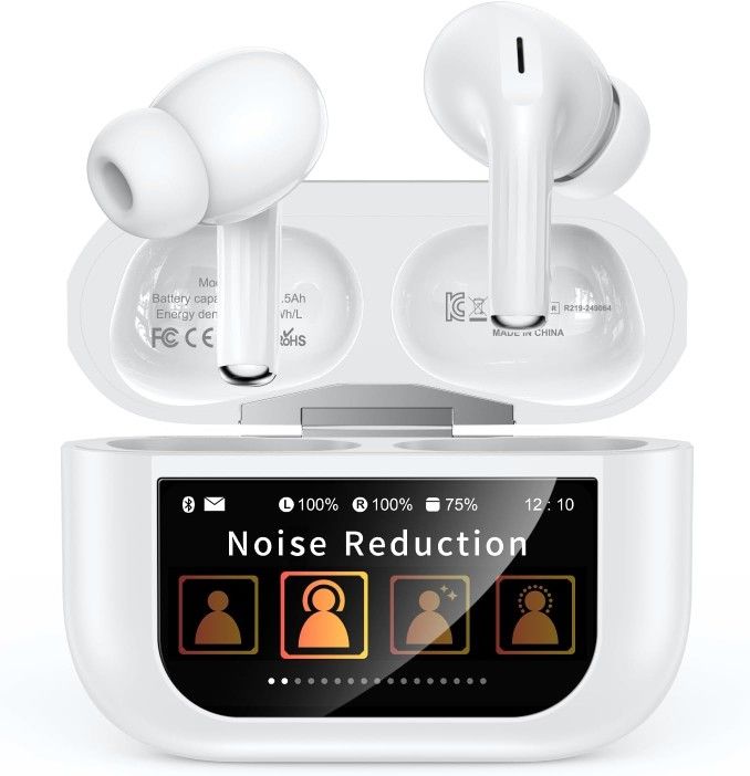 NEW - Wireless Earbuds Noise Cancelling Headphones and Touchscreen