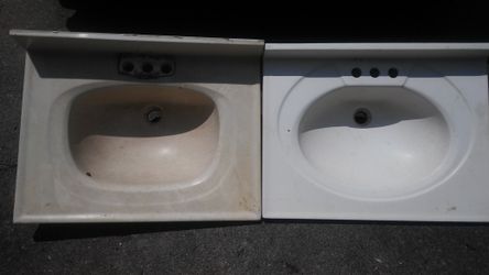(2) Cultured Marble Vanities