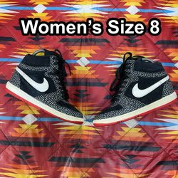 NIKE Force Sky High Polka Dot 705148-001 Wedge Heel Sneaker Women’s Size 8