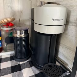 Nespresso coffee machine and frother
