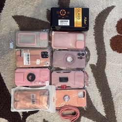 Iphone 13 Pro Max Case pink 8pcs