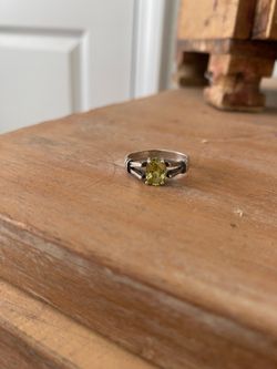 Sterling silver green peridot