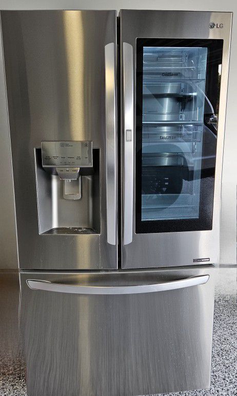 LG 24 Cu. Ft. French Door-in-Door Counter-Depth Smart Refrigerator Model LRFVC2406S