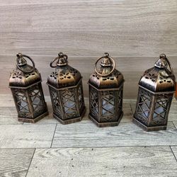 Antique Plastic Bronze Decorative Lanterns