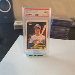 1989 KEN GRIFFEY JR ROOKIE TOPPS TRADED PSA 8