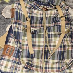 Ralph Lauren Plaid Backpack 