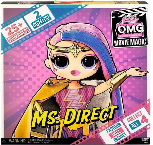 LOL Surprise Omg Movie Magic Ms. Direct Fashion Doll with 25 Surprises and Playset