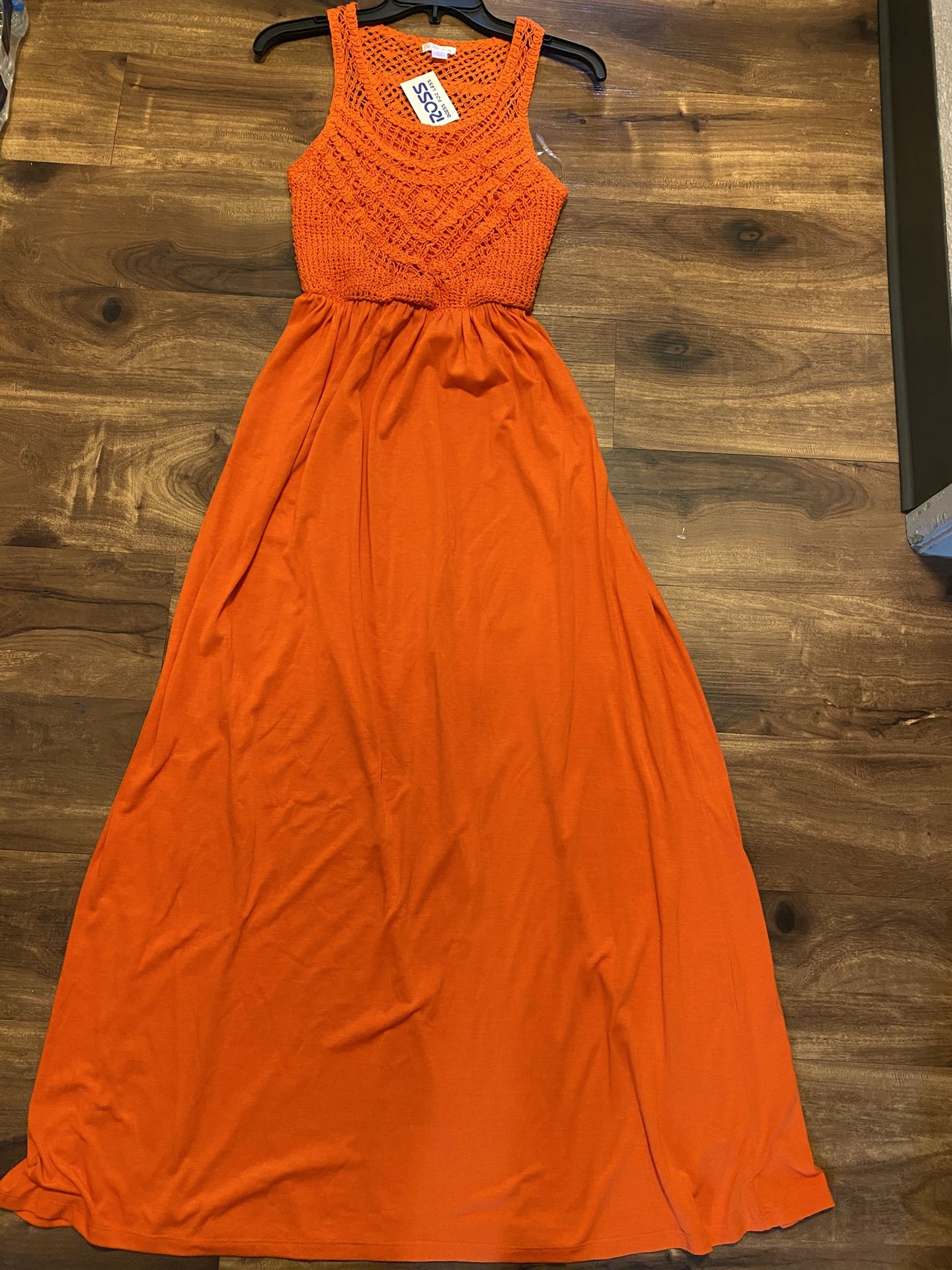 Brand New Woman’s Xhilaration brand Orange Maxi Dress Up For Sale  