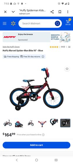 Huffy Marvel Spider-Man Bike 16" - Blue