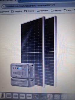 Bluetti AC500 power station generator 5000w +B300K w/2 540w solar panels