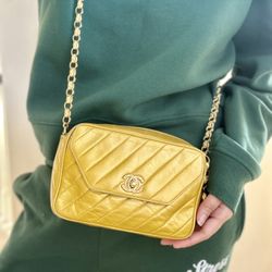 Chanel Camera Gold Bag