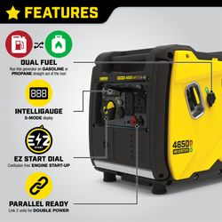 Champion 4650 watt duel fuel inverter Generator