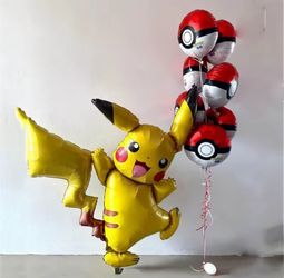 Pikachu & pokeball balloon set (8pcs)
