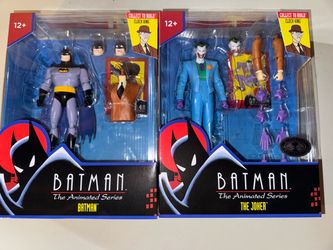 McFarlene ANIMATED SERIES BATMAN AND JOKER SET (platinum joker)