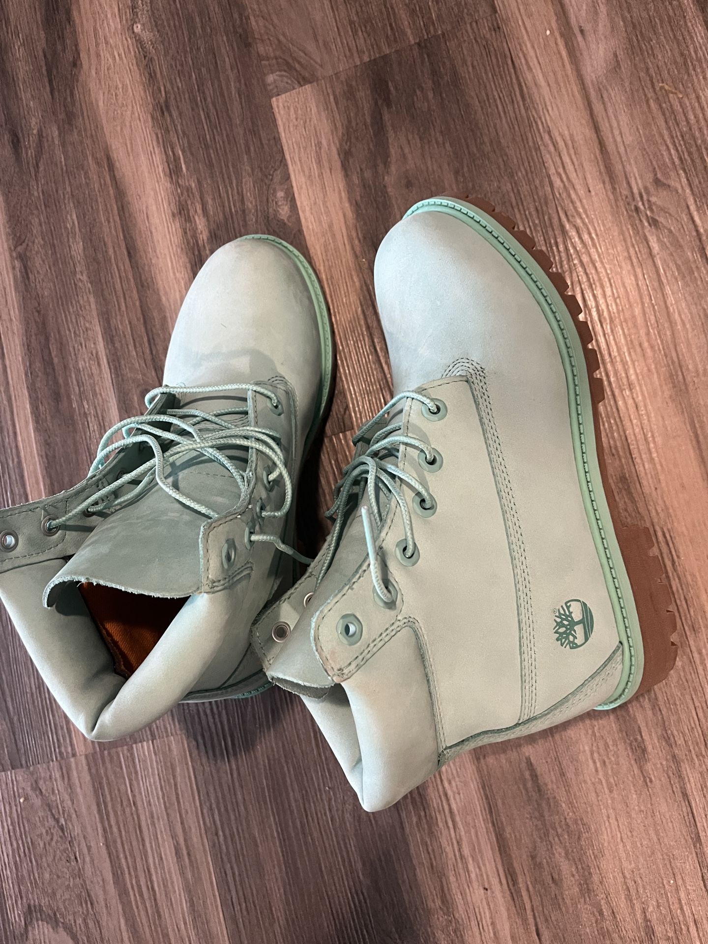 50th Anniversary Light Green Timberland Boots