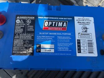 High perfromance AGM deep cycle rv/marine