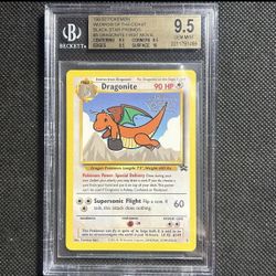 1999 Pokemon Game Movie Promo #5 Dragonite BGS 9.5+ QUAD TRUE GEM MINT