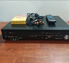 Panasonic dual player VHS and DVD player with HDMI port