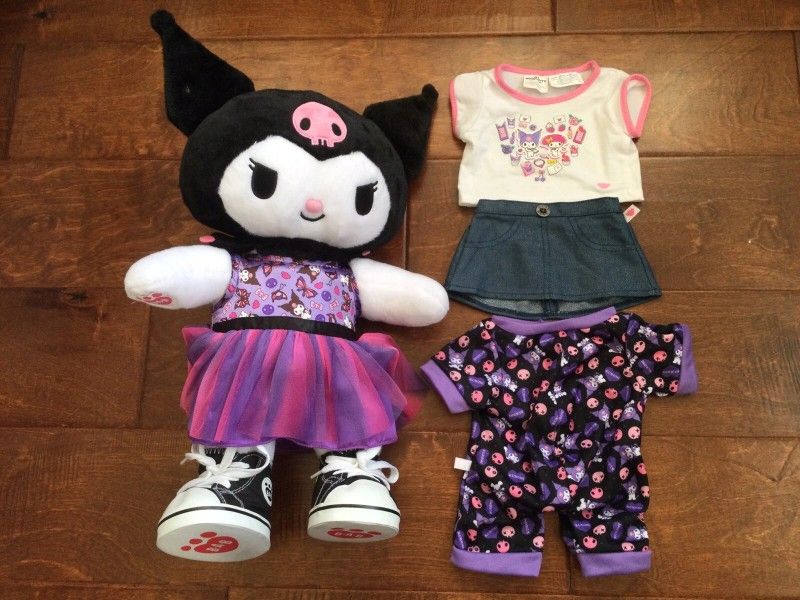 Hello Kitty Build-A-Bear Workshop Kuromi With Extra Outfits