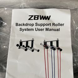 ZBWW Backdrop Support Roller System NEW IN OPEN BOX