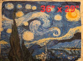 Wall tapestry of The Starry Night by Vincent van Gogh