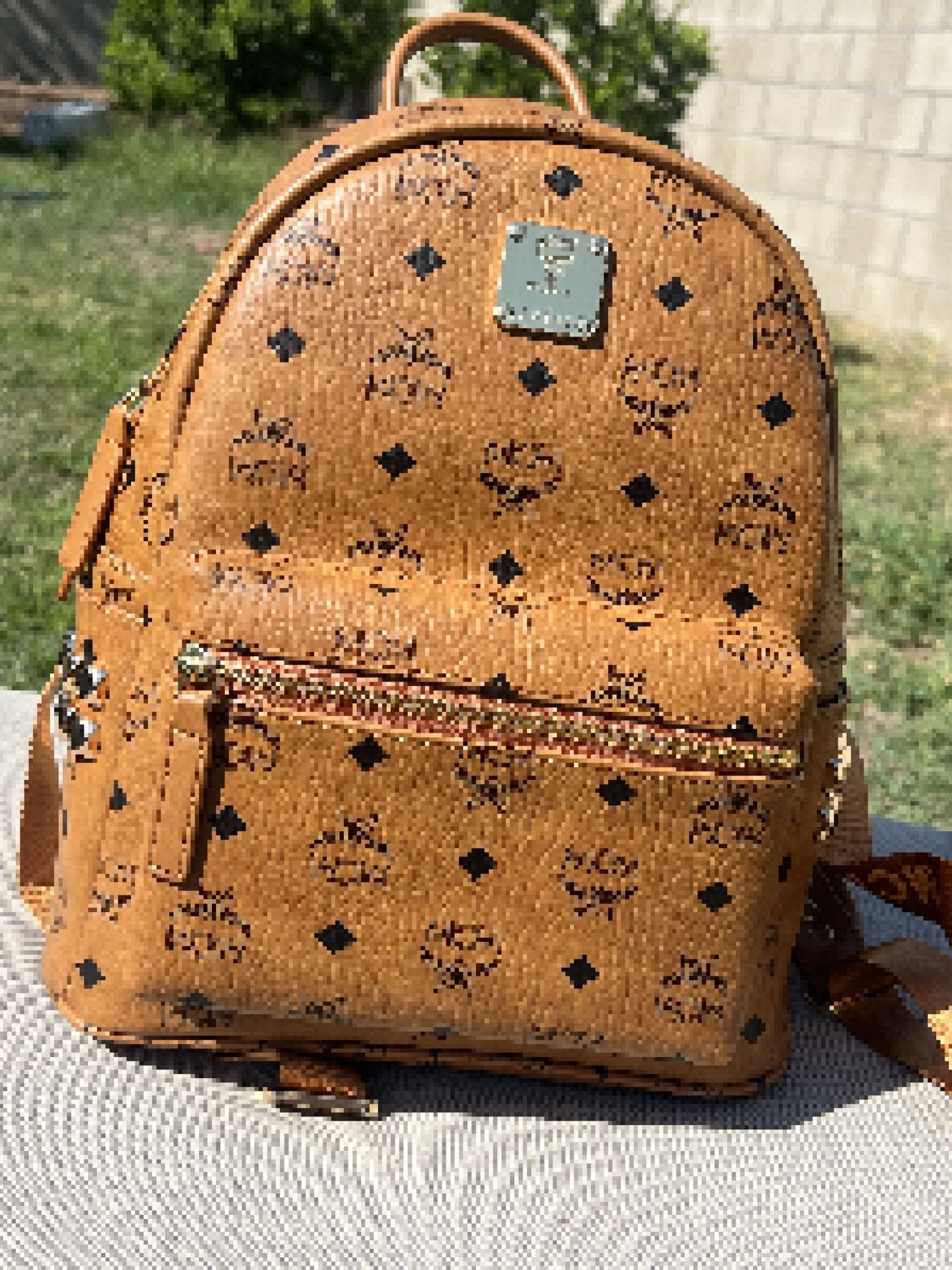 Brown Leather Backpack