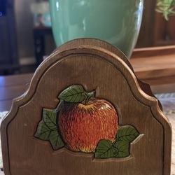 Vintage Wooden Napkin Holder 
