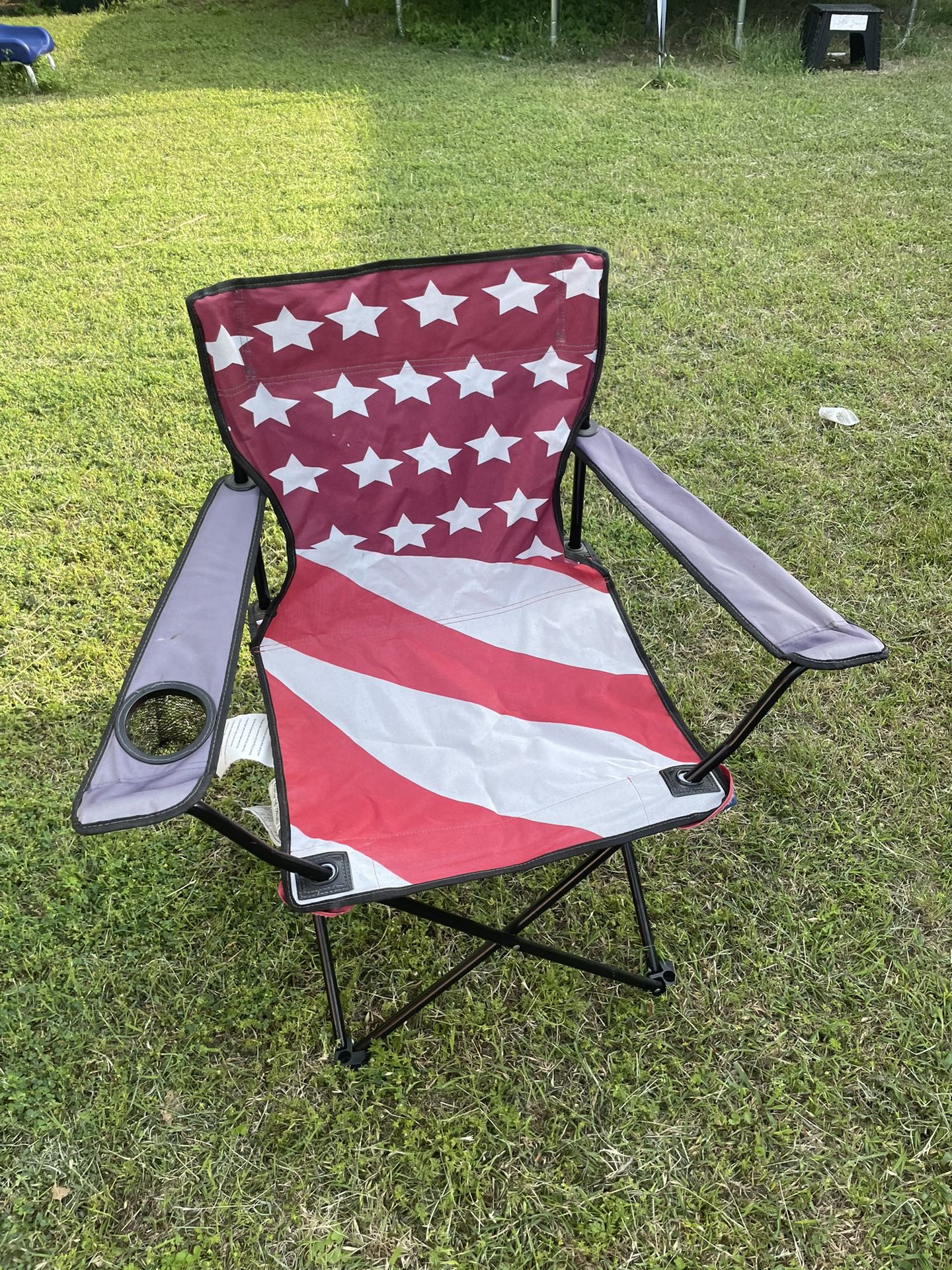 American Flag Folding Chair